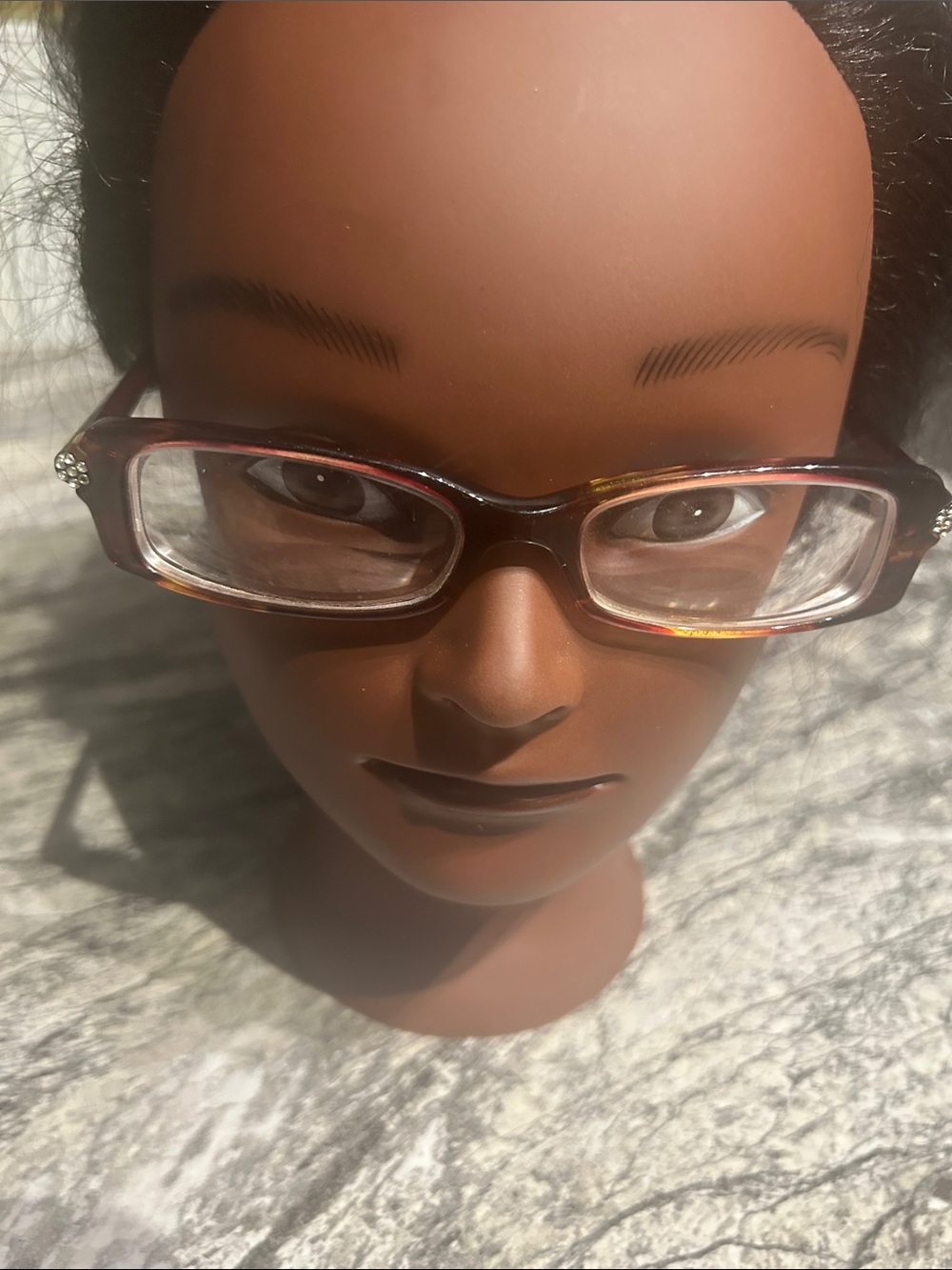 Tiffany & Co Women's Rectangular Tortoiseshell Glasses - Brown frame only